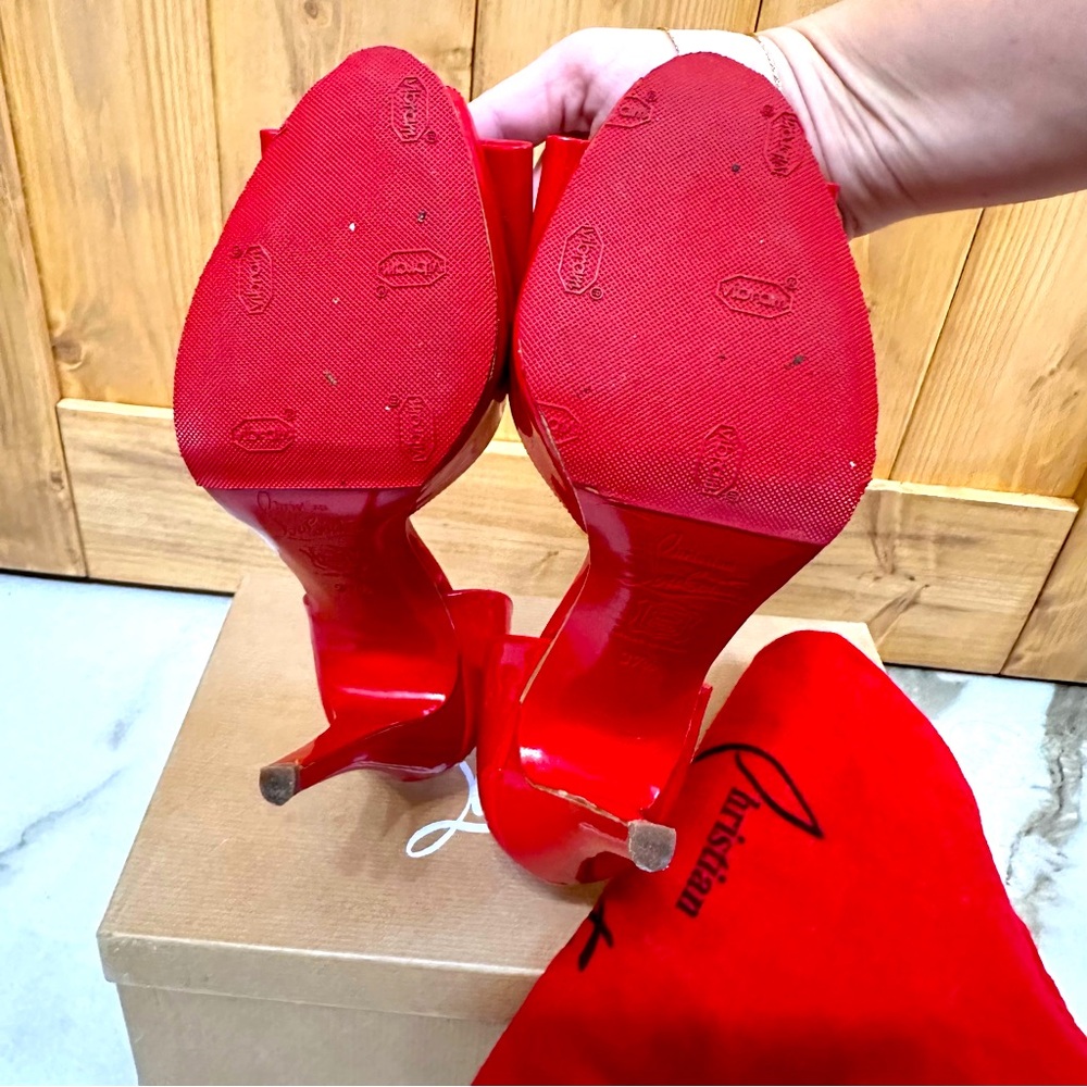 Christian Louboutin Joli-Noeud Dorcet- Red Patent - Picture 5 of 5